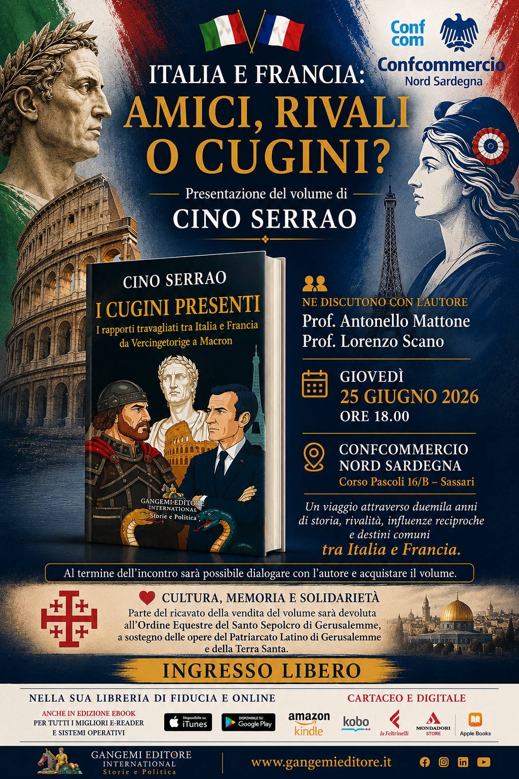Impresa Cultura Nord Sardegna presenta il volume di Cino Serrao